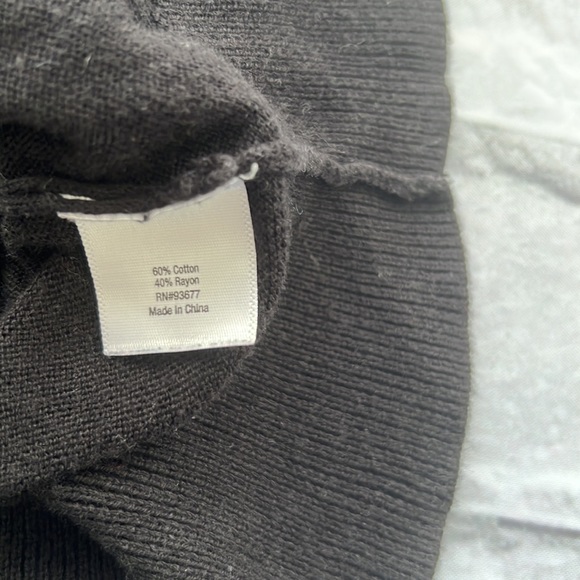 A.N.A A New approach shoulder bling black sweater shirt size medium - Picture 6 of 8